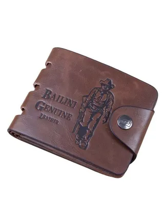 Vintage Hunter Printed Wallet Brown 