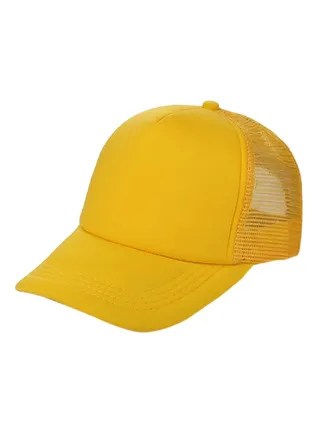 Adjustable Trucker Baseball Cap Yellow 
