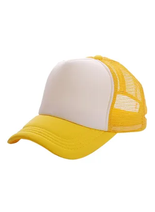 Snapback Cap Yellow/White 