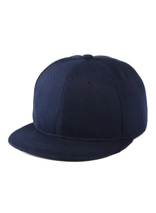 Snapback Adjustable B-Boy Cap Navy 