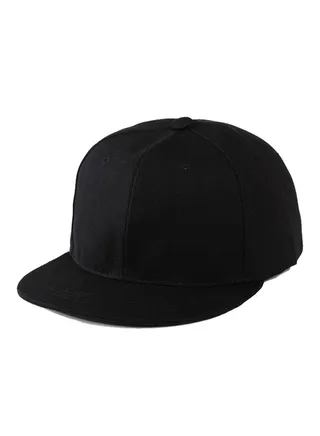 Snapback Adjustable B-Boy Cap Black 