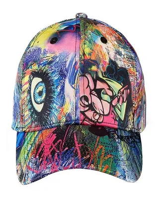 New Skull Abstract baseball cap Fashion Casual Sunshade Duck Tongue Hat Anime Multi color Hat 