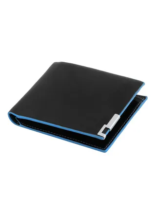 Korean Fashion Leather Wallet Black/Blue 