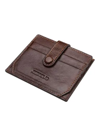 Multifunctional Leather Wallet Deep Coffee 