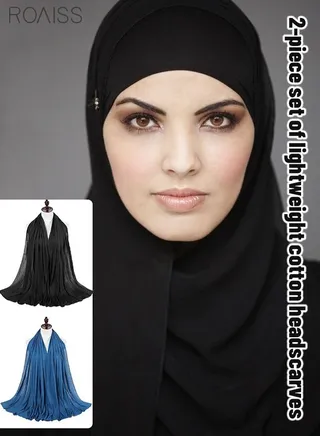Women'S Fashionable Dust Headscarf 2 Pieces Set Multipurpose Magic Headscarf Fashion Hot Diamond Sarong Gradient Headscarf 