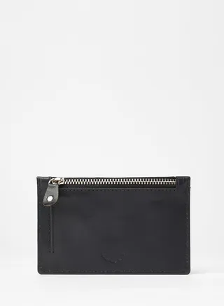 Casual Men Leather Card Holder Black 