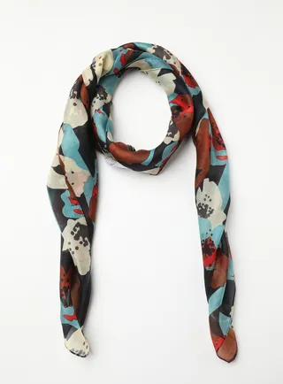 All-Over Printed Scarf Multicolour 
