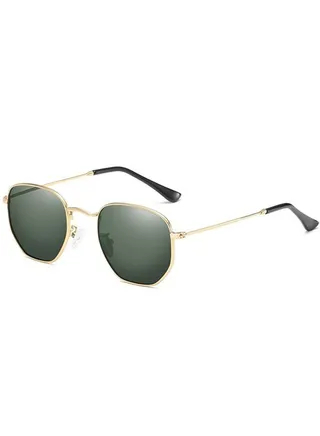 Polaroid Hexagonal Flat Lenses Sunglasses 