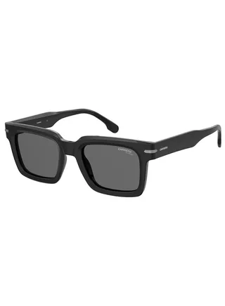 Men's Polarized Rectangular Sunglasses - Carrera 316/S Black Millimeter - Lens Size: 52 Mm 