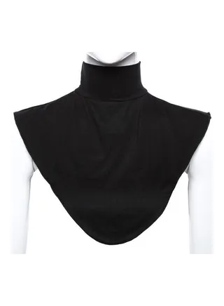 Comfortable Top Neck Scarf Black 
