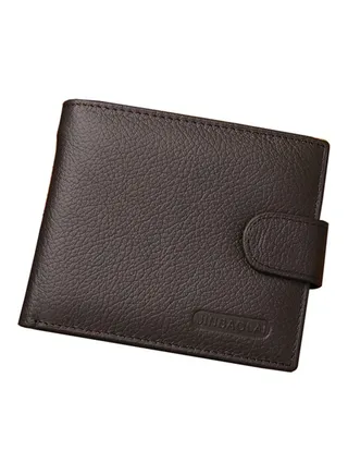 Bi-Fold Leather Wallet Brown 