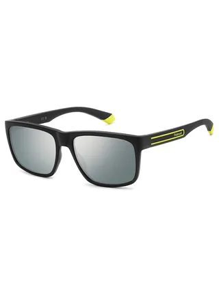 Men's Polarized Rectangular Sunglasses - Pld 2149/S Black Millimeter - Lens Size: 57 Mm 