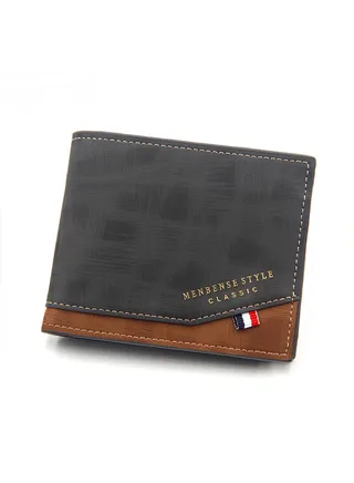 Men's Wallet Short Wallet Card Holder Id Bag 12*9.5*1.5cm 