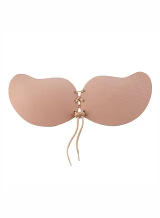 Strapless Instant Breast Lift Push Up Bra Skin Colour 