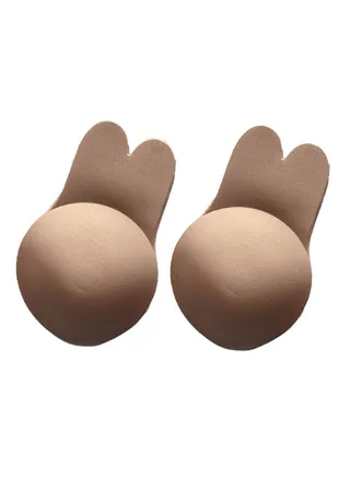Adhesive Strapless Pushup Bra Beige 