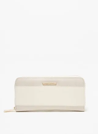 Women's Cut And Sew Zip Around Wallet