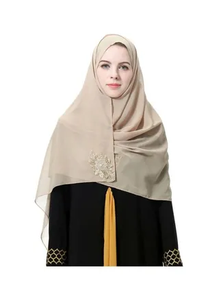 Casual Chiffon Hijab Camel 