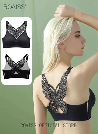 Latex Bra No Steel Ring With Chest Pad Underwear Gathered No Trace Large Size Vest Style Bra for Women 