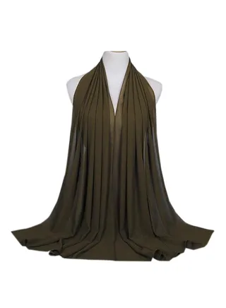 Long Scarf Hijab Olive Green 