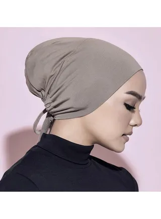 5 PCS Inner Hijab Cap  Adjustable Muslim Women's Underscarf 