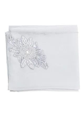 Chiffon Solid Designer Hijab Light Grey 