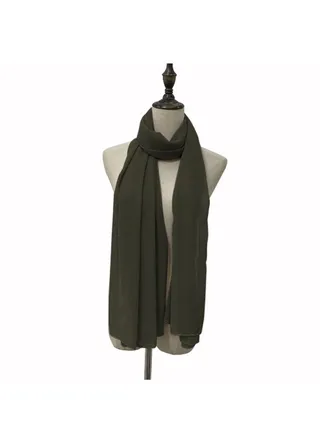 Solid Color Chiffon Scarf 