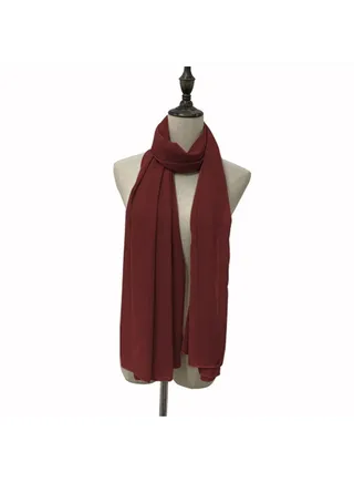 Solid Color Chiffon Scarf 