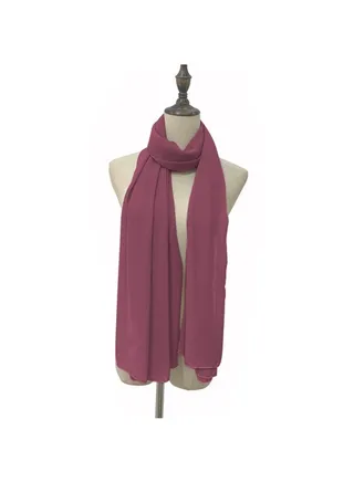 Solid Color Chiffon Scarf 