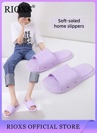 Unisex Shower Slippers Mens Womens Anti-slip Flat Sandal Slippers For Bathroom Or Indoor Use 