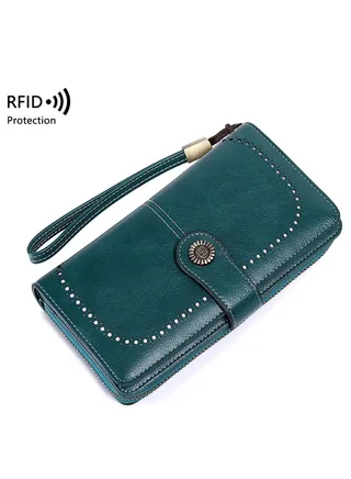 Ladies Antimagnetic Large Capacity Multifunctional Long Wallet 
