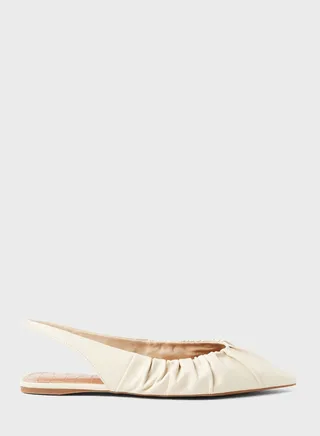 Scrunchy Slingback Ballerinas 
