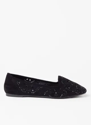 Embellished Stylish Ballerina Black 