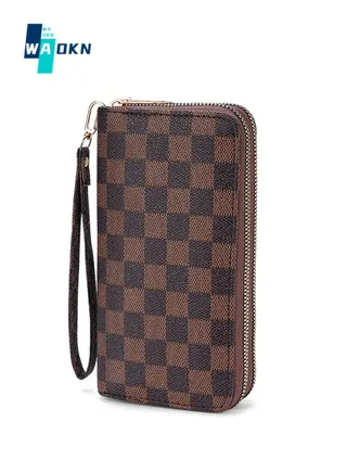 Ladies Simple Printed Wallet Retro Large Capacity Card Holder 