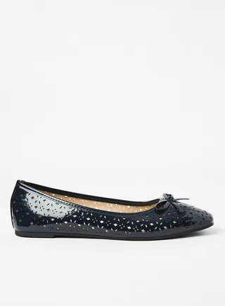 Slip On Ballerina Navy 