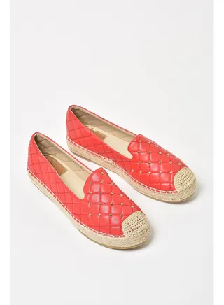 Women's Casual Espadrilles Red 