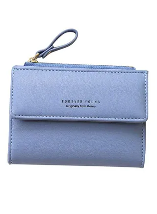 Multifunctional Leather Wallet Blue 