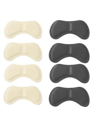 IKBEN Heel Cushion Silicone Support Gel Arch Insoles Plantar Fasciitis Socks Self Adhesive Shoe Inserts Inserts Pads  4 Pairs 