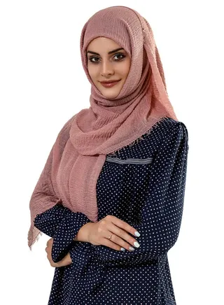 Tassel Detail Scarf Dusty Rose 