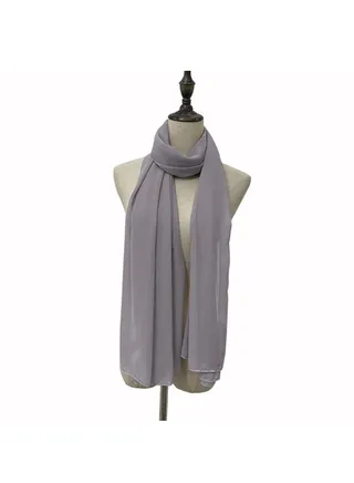 Solid Color Chiffon Scarf 