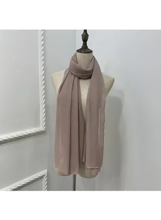 Solid Color Chiffon Scarf 