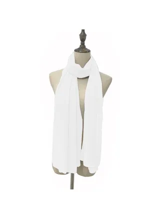 Solid Color Chiffon Scarf 