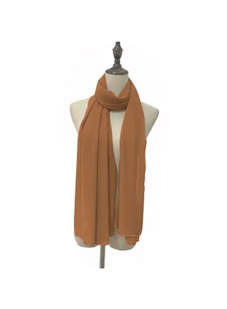 Solid Color Chiffon Scarf 