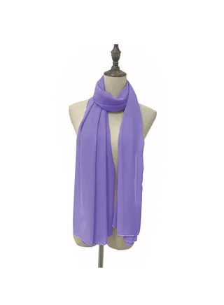 Solid Color Chiffon Scarf 