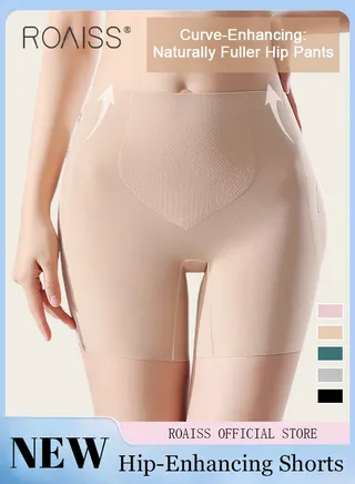 Women Body Shaping Leggings Hip Enhancer Pants Padded Hip Enhancer High Waisted Elastic Tummy Control Shapewear Underwear Ladies Leggings 