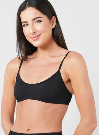 Strappy Ribbed Bra 