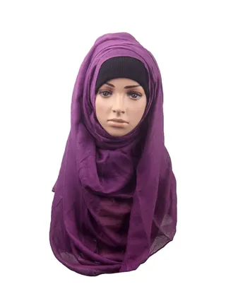 Fashion Head Cover Hijab HL287 Purple 