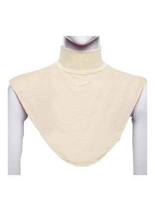 Comfortable Top Neck Scarf Beige 
