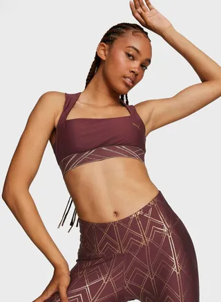 Mid Impact Deco Glam Women Bra 