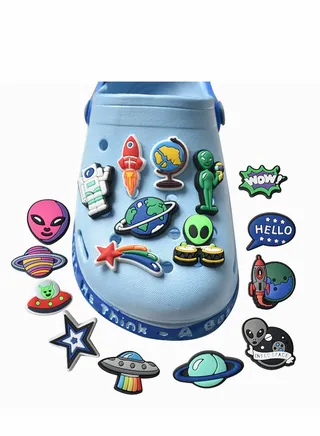Shoe Decoration Charms, 18 Pcs Cartoon Crocs Accessories for Shoes ​PVC Charms Bracelet Wristband for Men Women Kids Girl Nurse Buckle Party Favors Birthday Children Reward Gifts 