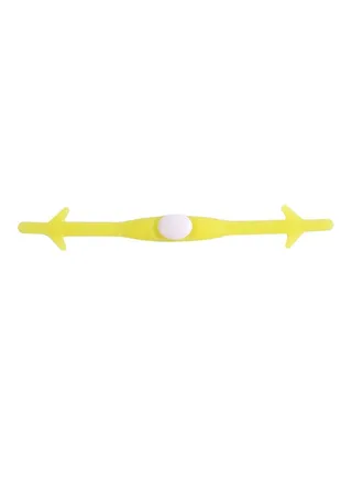 12-Piece Elastic Silicone No-tie Shoelace Set Yellow 